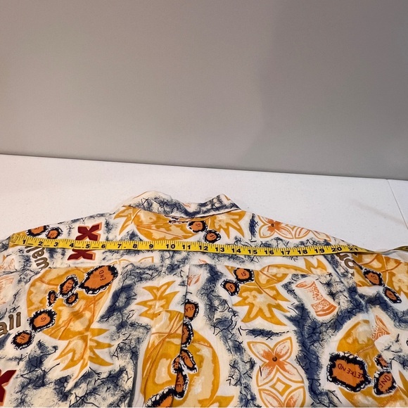 Colo Wear Hawaiian Classics Shirt Short Sleeve Button Down Yellow Blue Men Large - Picture 12 of 13